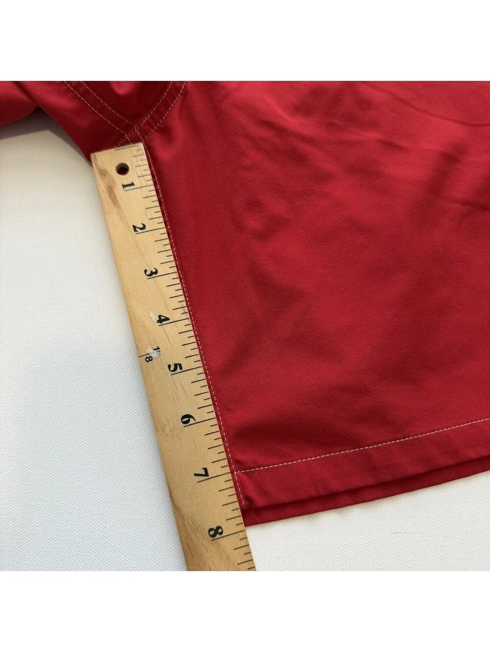 Polo Ralph Lauren Mens S Red Swim Trunks Board Shorts Cargo Drawstring Pony